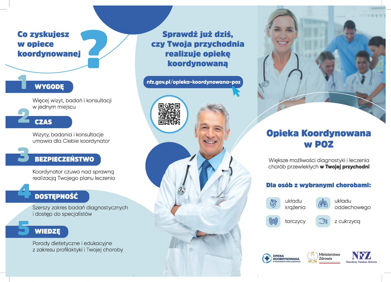 OPIEKA KOORDYNOWANA POZ ? w zakresie kardiologii, diabetologii ? MOŚCICKIE  CENTRUM MEDYCZNE Sp. z o.o.